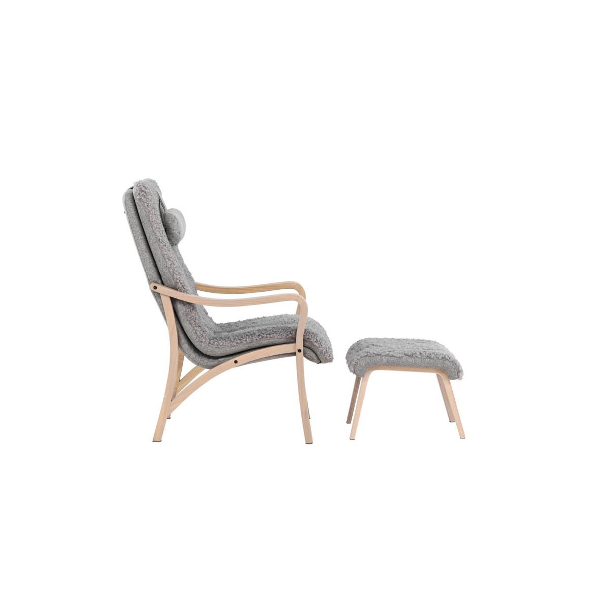 Voir la diapositive 3 : Paris Prix Fauteuil avec repose-pieds  faro  107cm gris