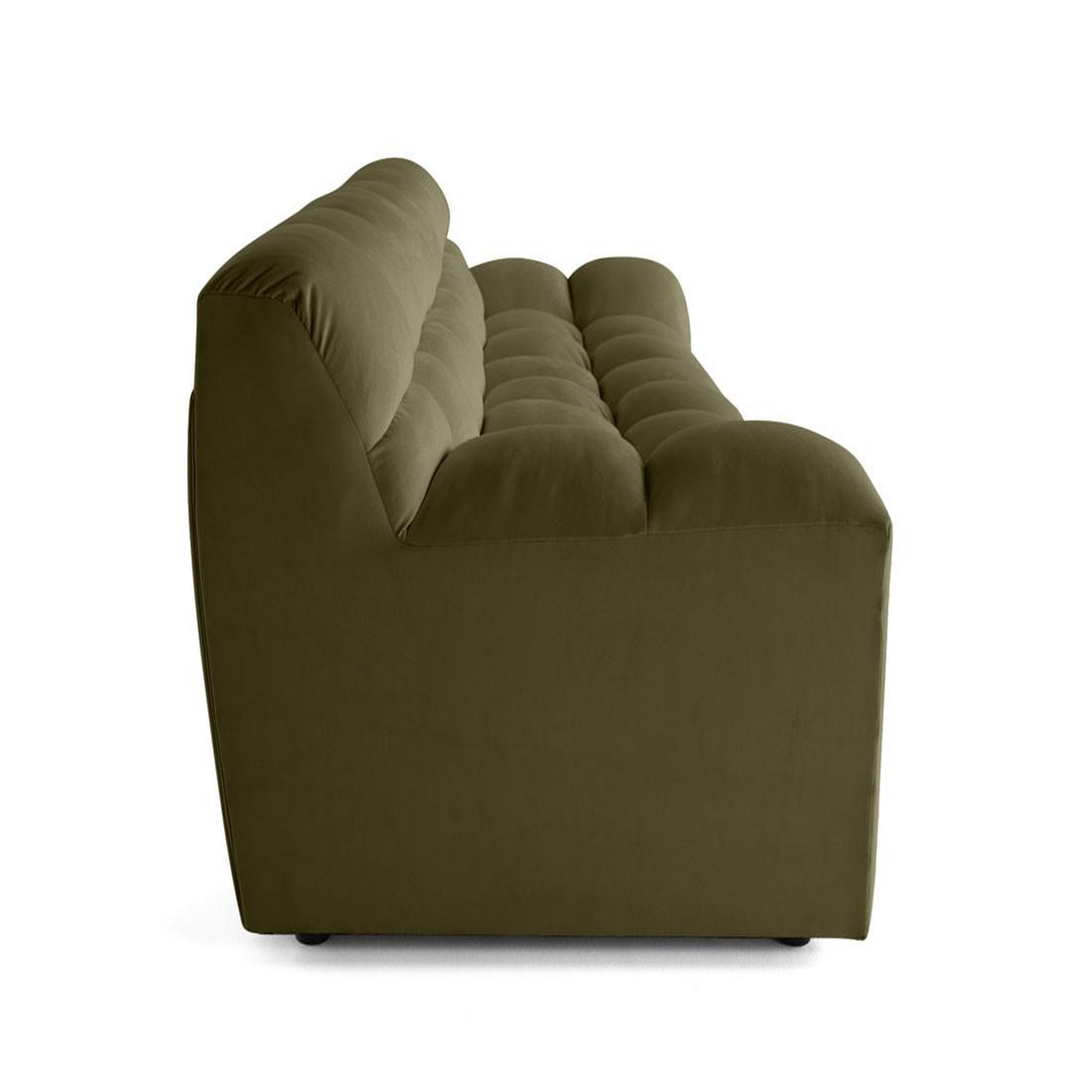 Voir la diapositive 6 : LISA DESIGN Napoli - canapé droit 4 places - en velours