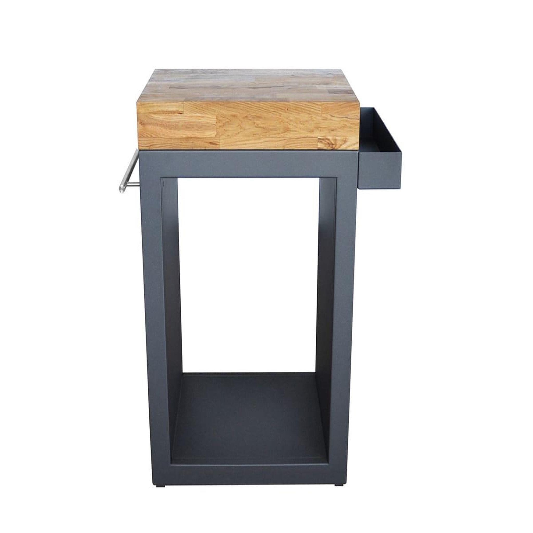 ARTISS DESIGN Meuble multifonction graphite avec tablette bois 60 x 45 x 91 cm - artiss