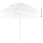Voir la diapositive 4 : VIDAXL Parasol de plage Hawaii blanc 240 cm