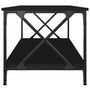 Voir la diapositive 5 : VIDAXL Table basse Noir 100x50x45 cm Bois d ingénierie et fer