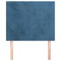 Voir la diapositive 3 : VIDAXL Tetes de lit 2 pcs Bleu fonce 100x5x78/88 cm Velours