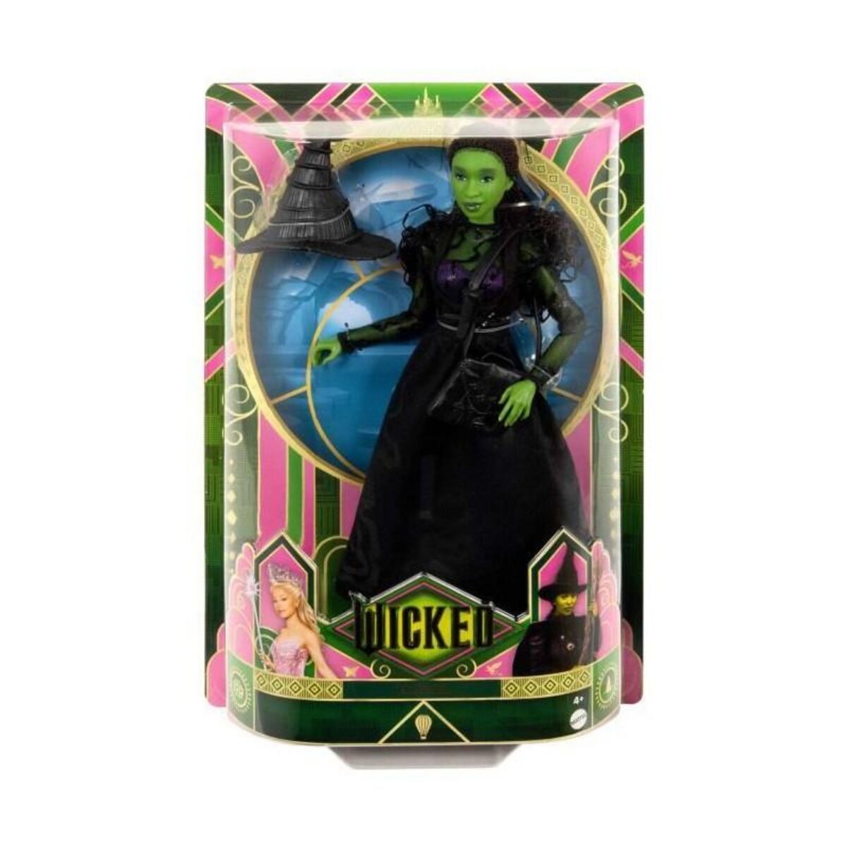 MATTEL Mattel-Wicked-Poupée Elphaba avec accessoires et habillages amovibles - Wicked - HXT62