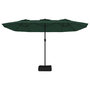 Voir la diapositive 4 : VIDAXL Parasol a double tete vert 449x265 cm