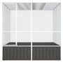 Voir la diapositive 3 : VIDAXL Cage a oiseaux Anthracite 213,5x217,5x211,5 cm Acier galvanise