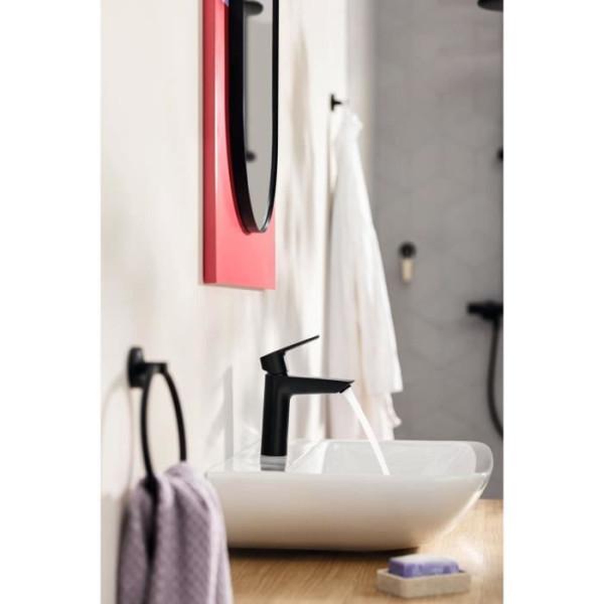 Voir la diapositive 3 : Grohe Mitigeur lavabo monocommande grohe start - noir mat - taille s - economie d'eau