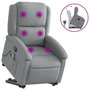 Voir la diapositive 2 : VIDAXL Fauteuil de massage inclinable Gris clair Tissu