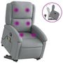 Voir la diapositive 2 : VIDAXL Fauteuil de massage inclinable Gris clair Tissu