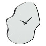 Paris Prix Horloge Murale en Verre  Irrégulier  64cm Noir