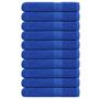 Voir la diapositive 1 : VIDAXL Serviettes 10 pcs bleu 100x200 cm 360 g m² 100% coton
