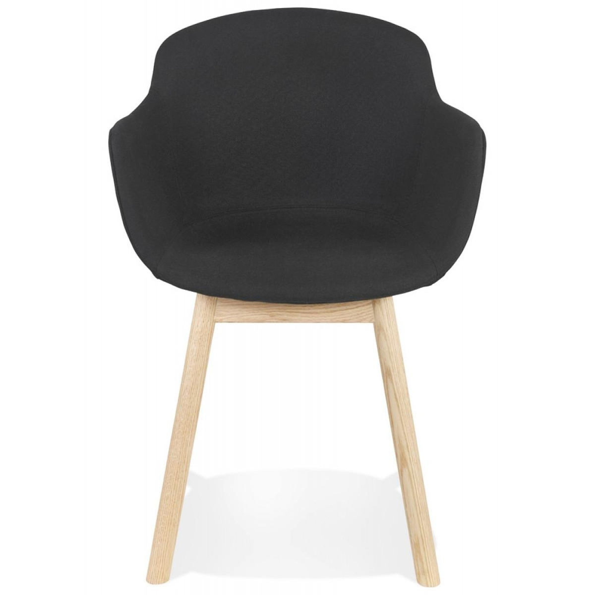 Paris Prix Chaise Design en Tissu  Angie  80cm Noir