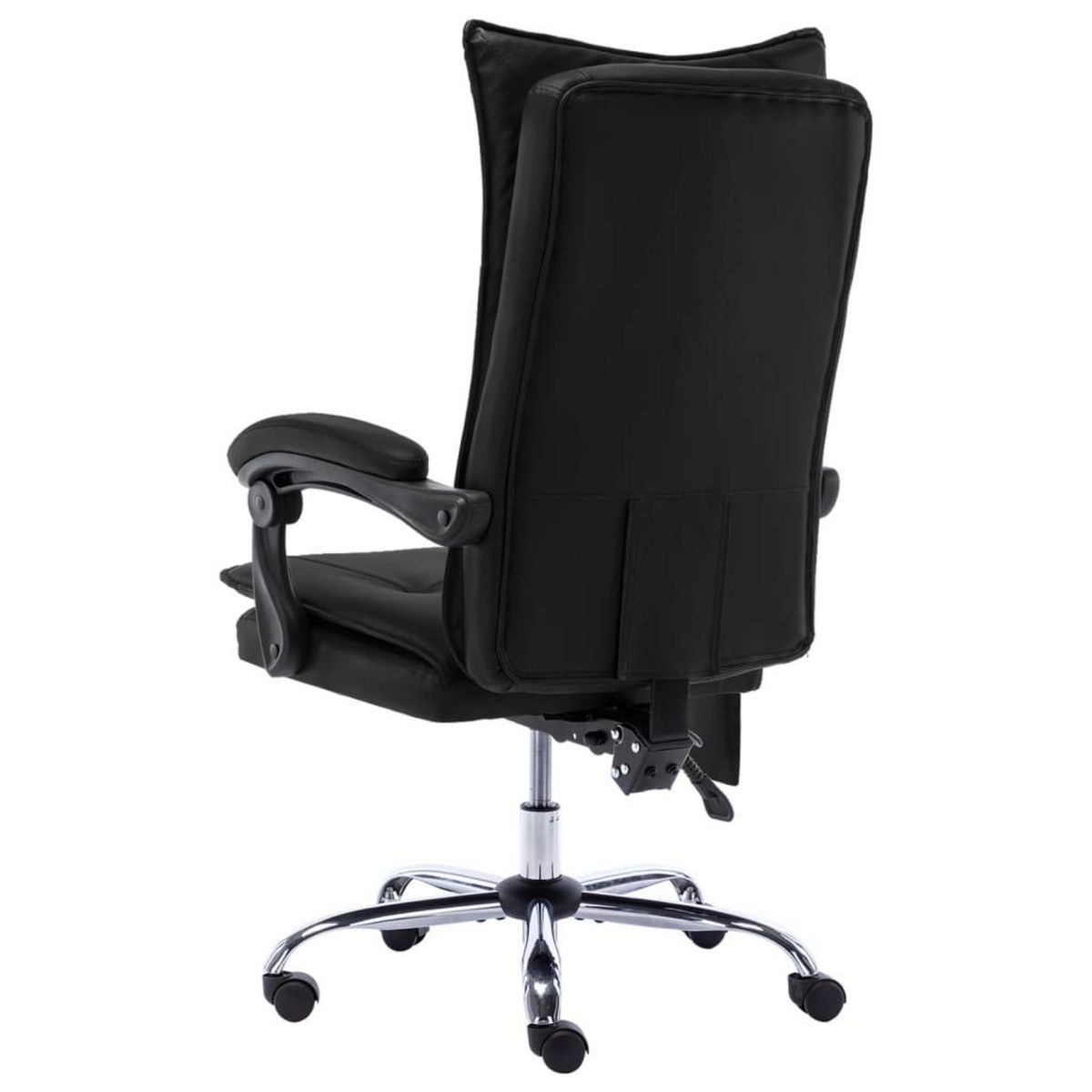 VIDAXL Chaise de bureau de massage Noir Similicuir
