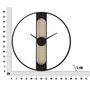 Voir la diapositive 6 : Paris Prix Horloge Murale Cannage  Ribby  60cm Noir & Crème