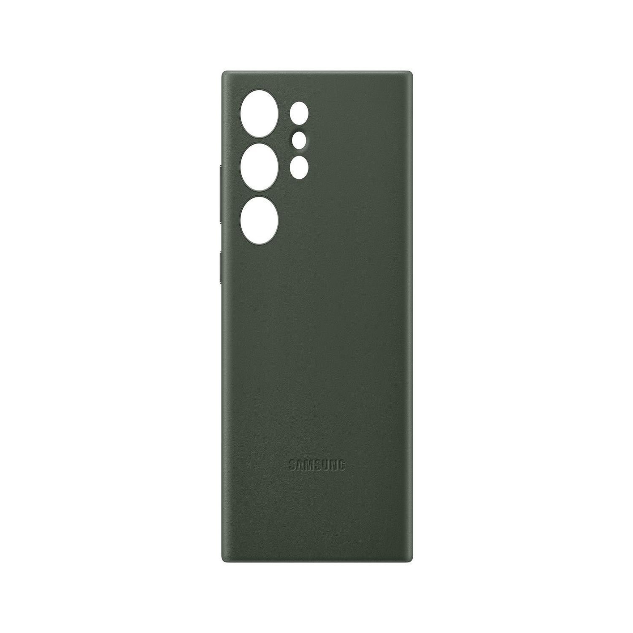 Voir la diapositive 3 : Samsung Coque s23 ultra cuir vert