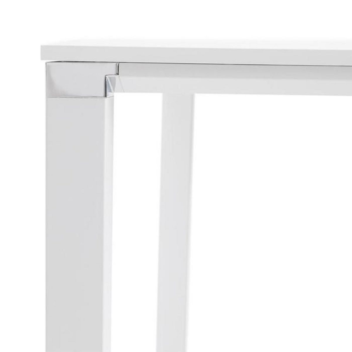 Paris Prix Table de Bureau Carrée Design  Loina  160cm Blanc