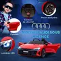 HOMCOM Véhicule électrique enfant Audi RS e-tron GT V. max. 5 Km/h télécommande effets sonores + lumineux rouge