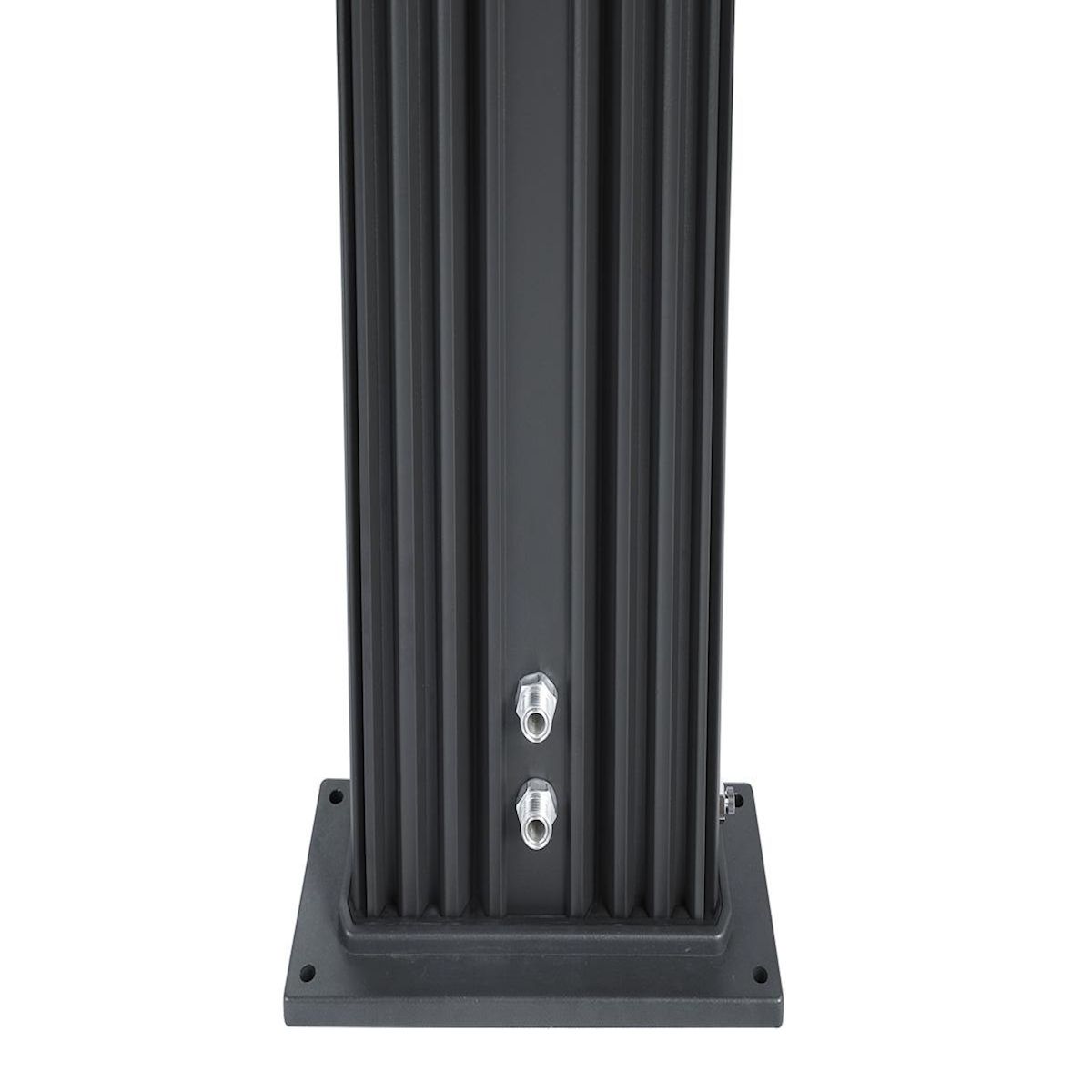 Formidra Douche solaire 40 L Dada Straight Anthracite habillage aluminium brossé - Formidra