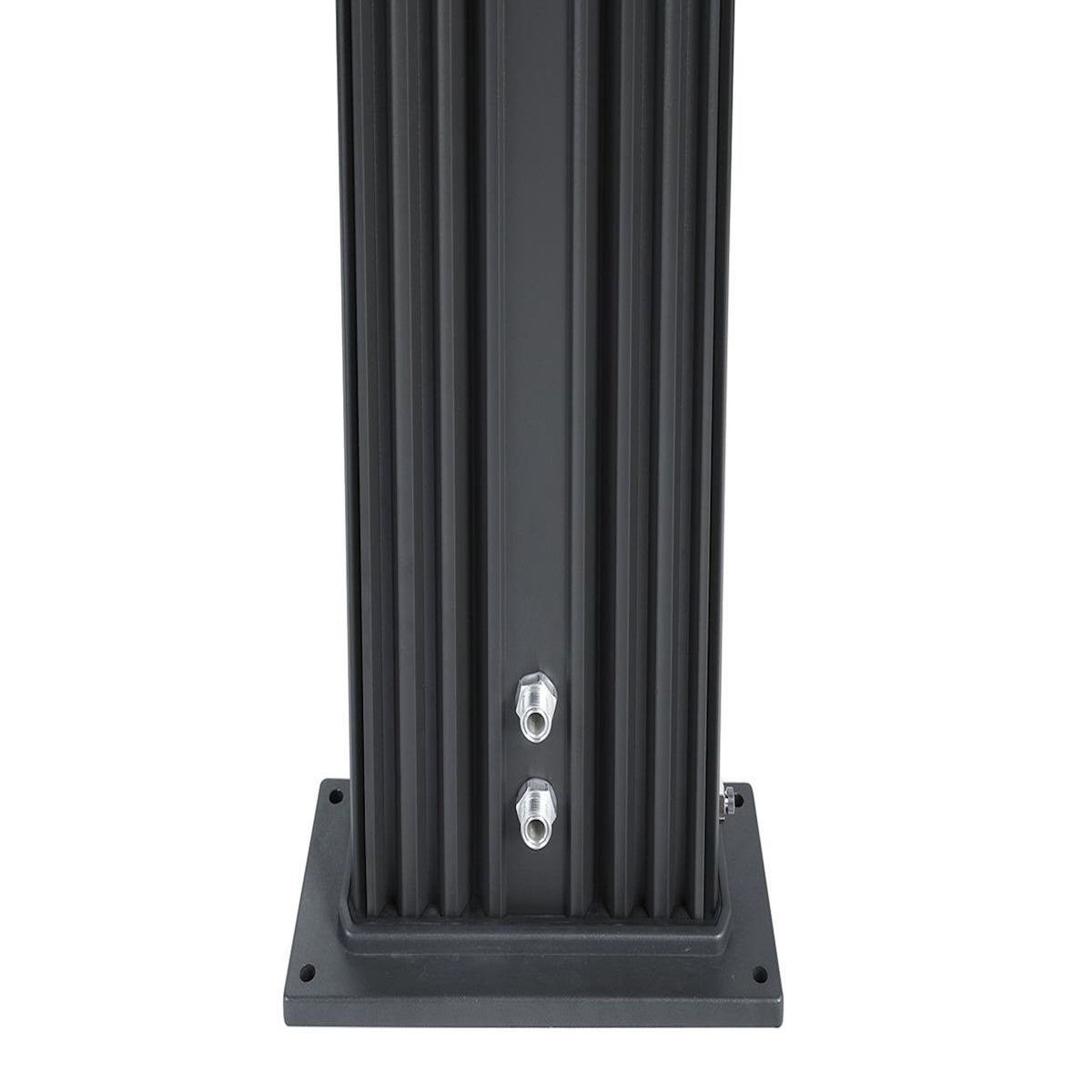 Formidra Douche solaire 40 L Dada Straight Anthracite habillage aluminium brossé - Formidra