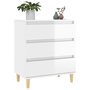 Voir la diapositive 4 : VIDAXL Buffet Blanc brillant 60x35x70 cm Bois d'ingenierie