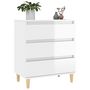 Voir la diapositive 4 : VIDAXL Buffet Blanc brillant 60x35x70 cm Bois d'ingenierie