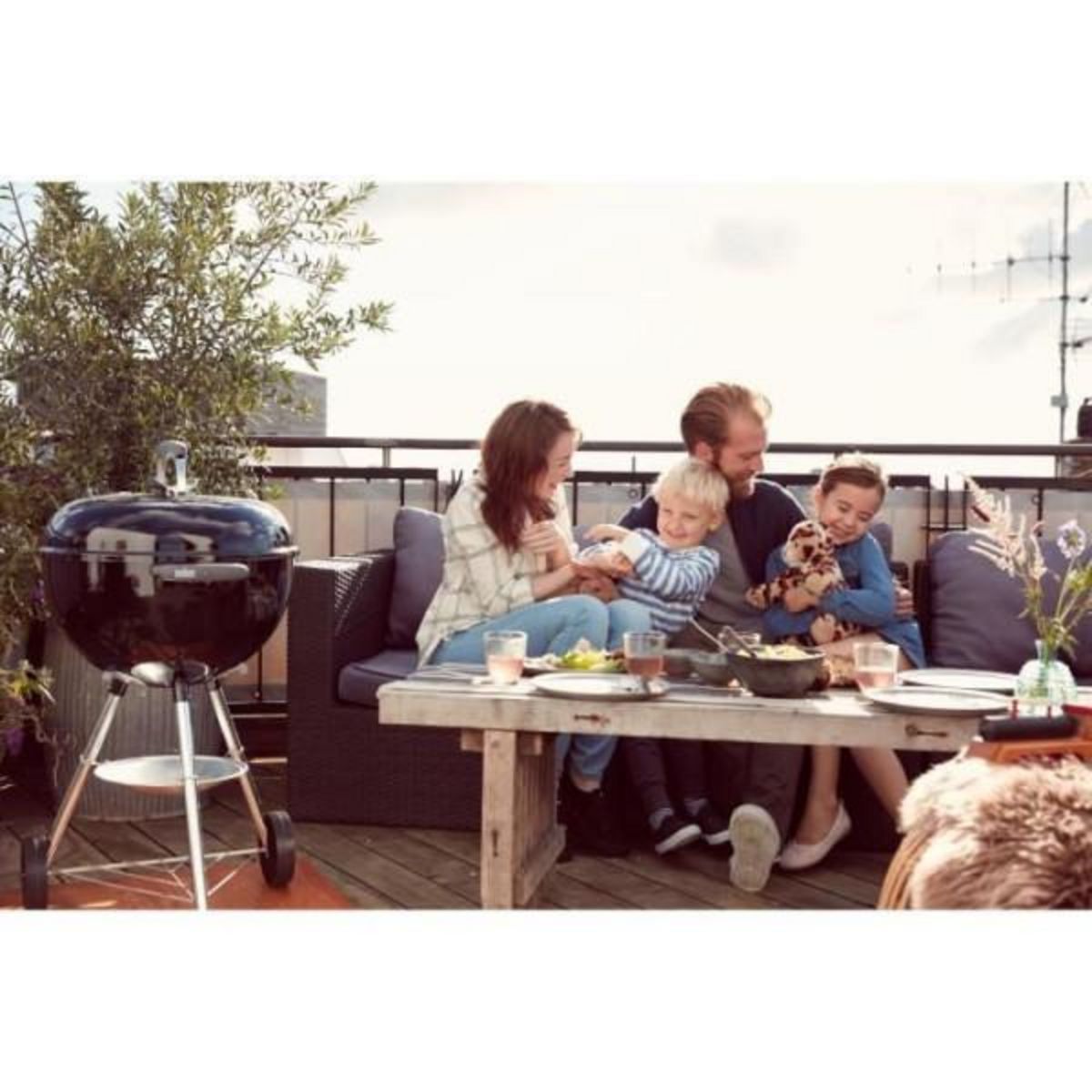 AAAAA Barbecue a charbon - WEBER - Bar B-Kettle - Acier émaillé - Diametre 57 cm