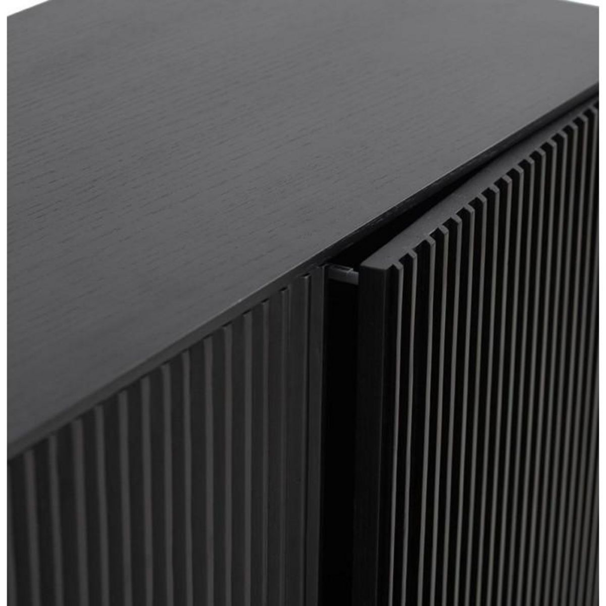 Paris Prix Buffet 3 Tiroirs & 2 Portes Design  Lasco  160cm Noir