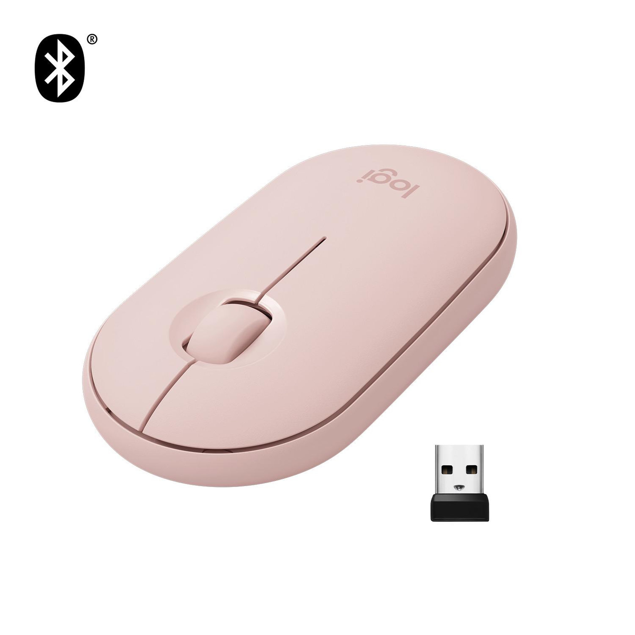 Voir la diapositive 1 : Logitech Logitech Pebble M350 souris Ambidextre RF sans fil + Bluetooth Optique 1000 DPI