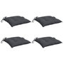 Voir la diapositive 3 : VIDAXL Coussins de chaise lot de 4 anthracite 50x50x7 cm tissu oxford