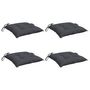 Voir la diapositive 3 : VIDAXL Coussins de chaise lot de 4 anthracite 50x50x7 cm tissu oxford