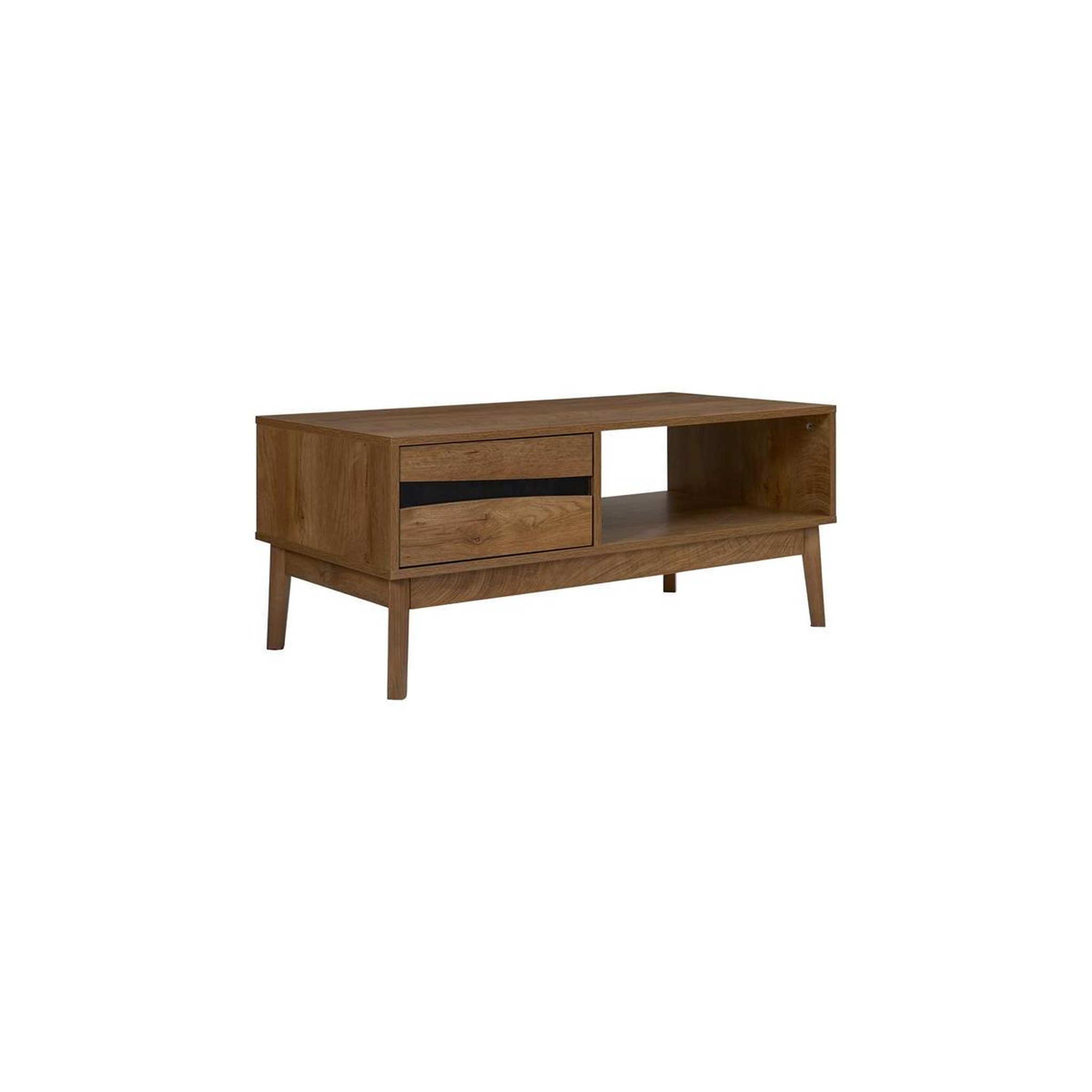 The Home Deco Factory Table Basse Avec Tiroir  Forest  100cm Marron
