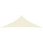 Voir la diapositive 3 : VIDAXL Voile d'ombrage 160 g/m^2 Creme 3,5x3,5x4,9 m PEHD
