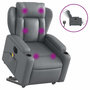 Voir la diapositive 2 : VIDAXL Fauteuil inclinable de massage electrique gris similicuir