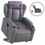 Voir la diapositive 2 : VIDAXL Fauteuil inclinable de massage electrique gris similicuir