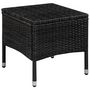 Voir la diapositive 3 : VIDAXL Ensemble de bistro 3 pcs Resine tressee Noir