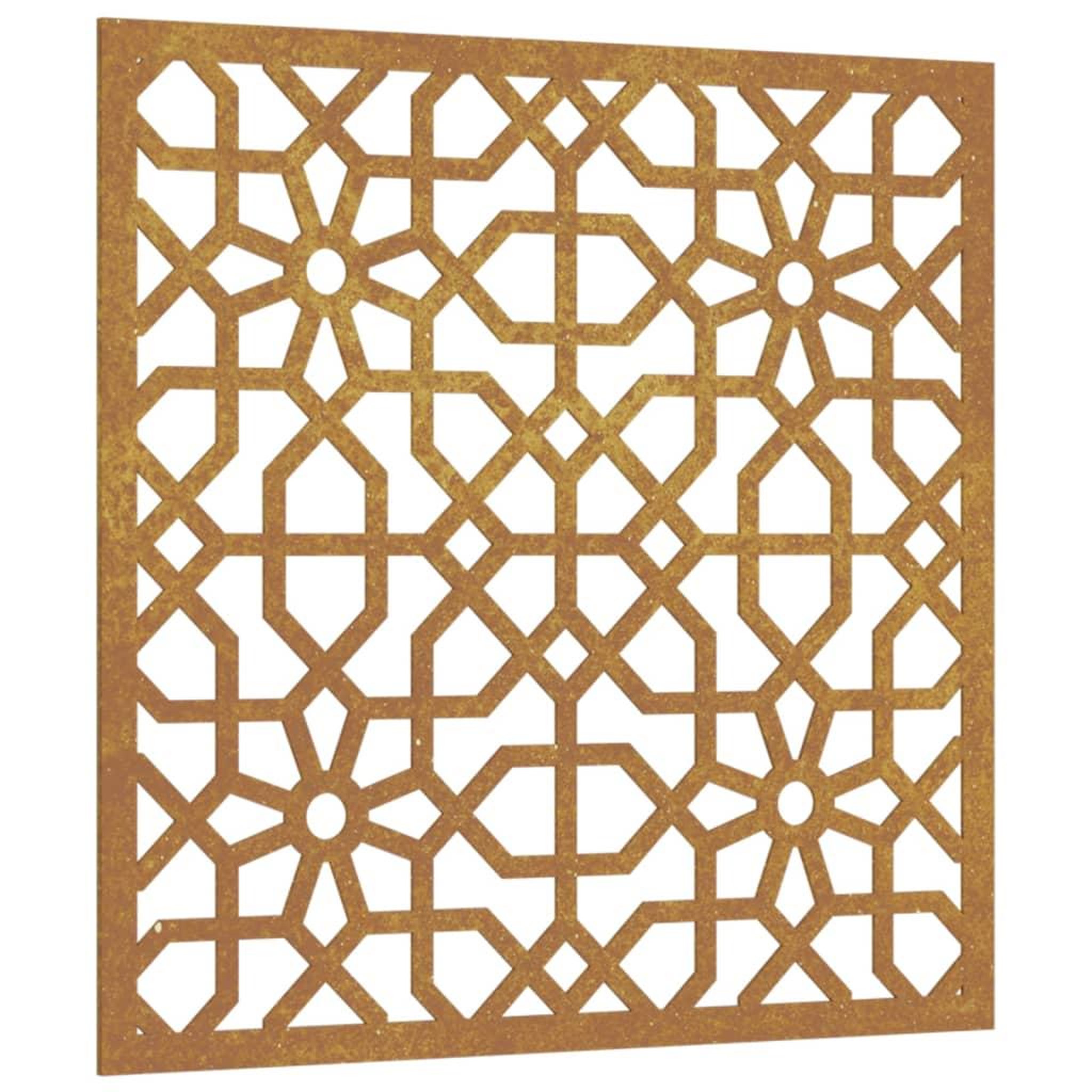 Voir la diapositive 2 : VIDAXL Decoration murale jardin 55x55 cm acier corten design mauresque