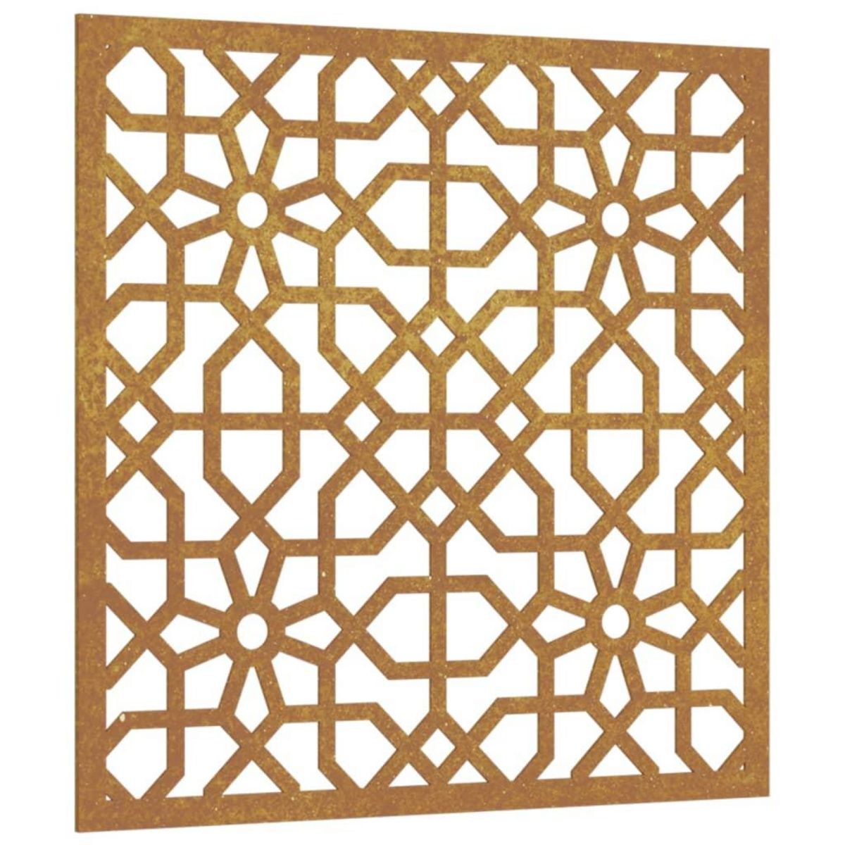 VIDAXL Decoration murale jardin 55x55 cm acier corten design mauresque