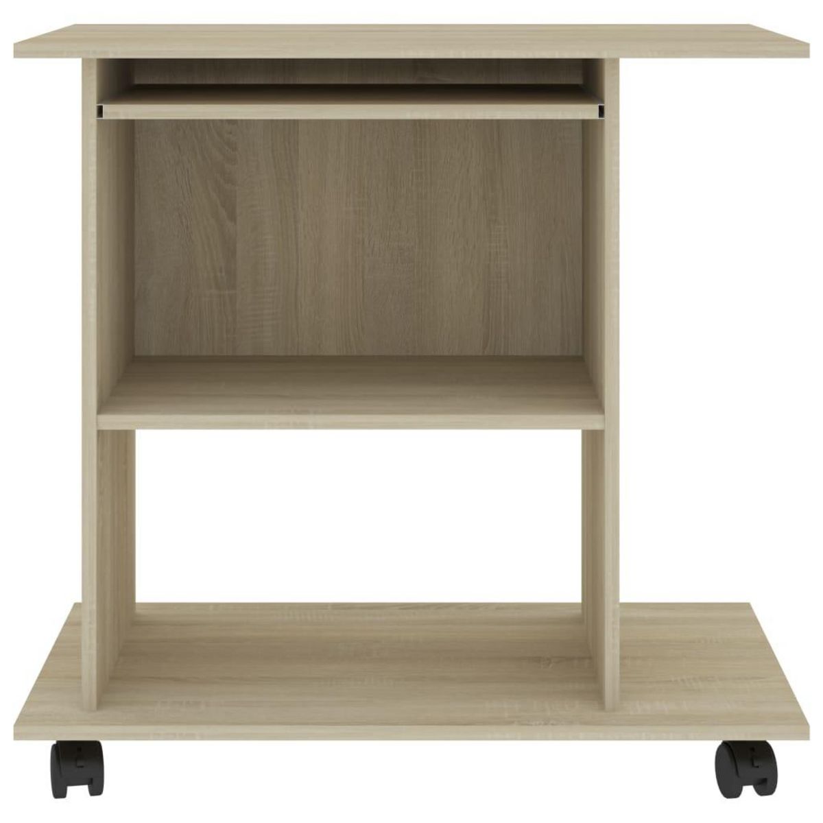 VIDAXL Bureau d'ordinateur Chene sonoma 80x50x75 cm Bois d'ingenierie