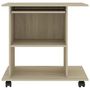 Voir la diapositive 4 : VIDAXL Bureau d'ordinateur Chene sonoma 80x50x75 cm Bois d'ingenierie