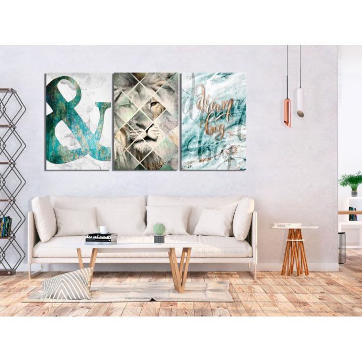 Paris Prix Tableau Imprimé 3 Panneaux  Lion Dreams