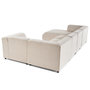 Voir la diapositive 6 : LISA DESIGN Suaro - canapé modulable panoramique d'angle droit 7 places en tissu texturé