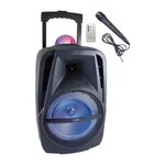 Inovalley INOVALLEY KA116BOWL - Enceinte lumineuse Bluetooth 450W - Fonction Karaoke - Boule kaleidoscope LED multicolore - Port USB