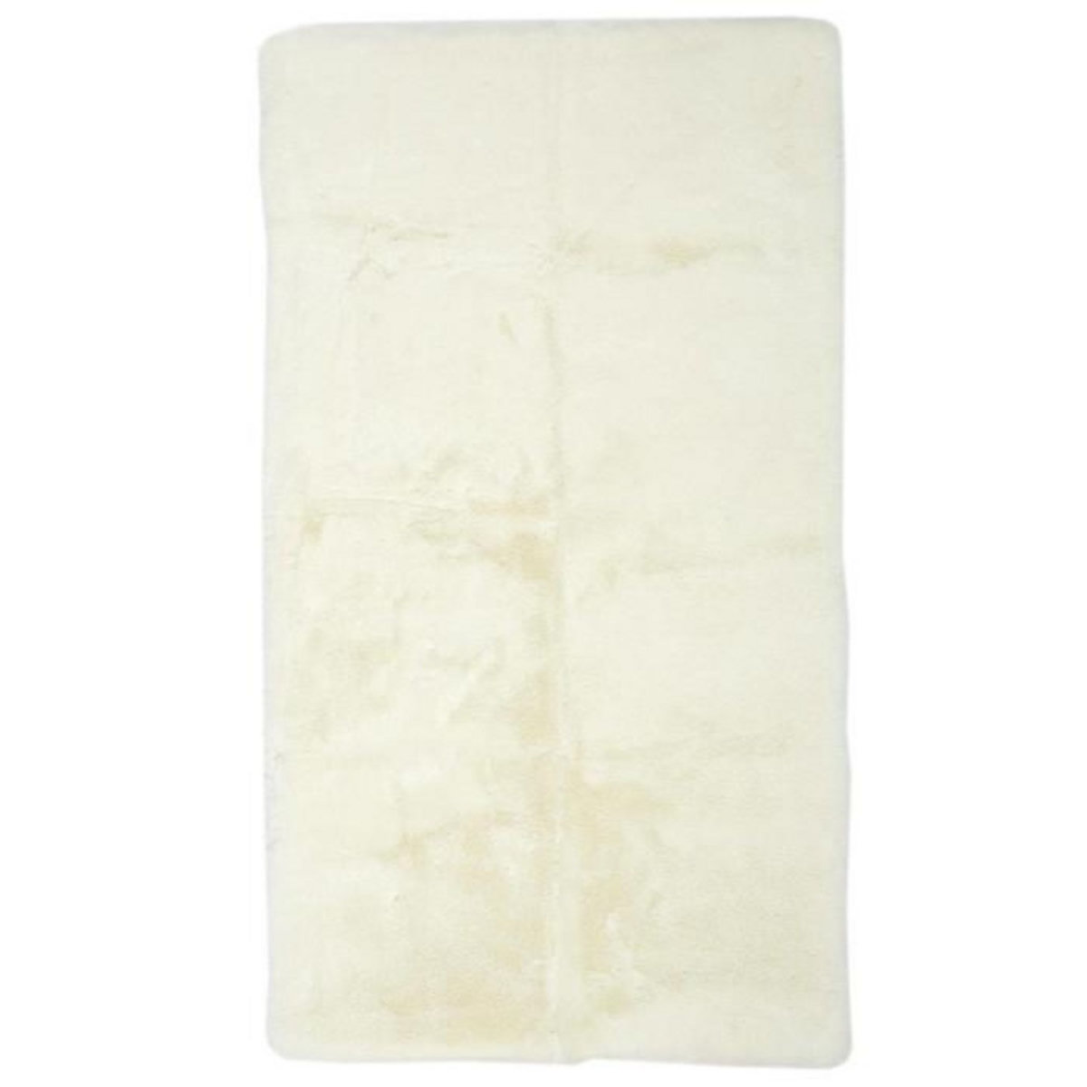 Paris Prix Tapis Imitation Fourrure  Fin  60x110cm Écru