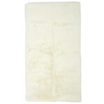 Paris Prix Tapis Imitation Fourrure  Fin  60x110cm Écru