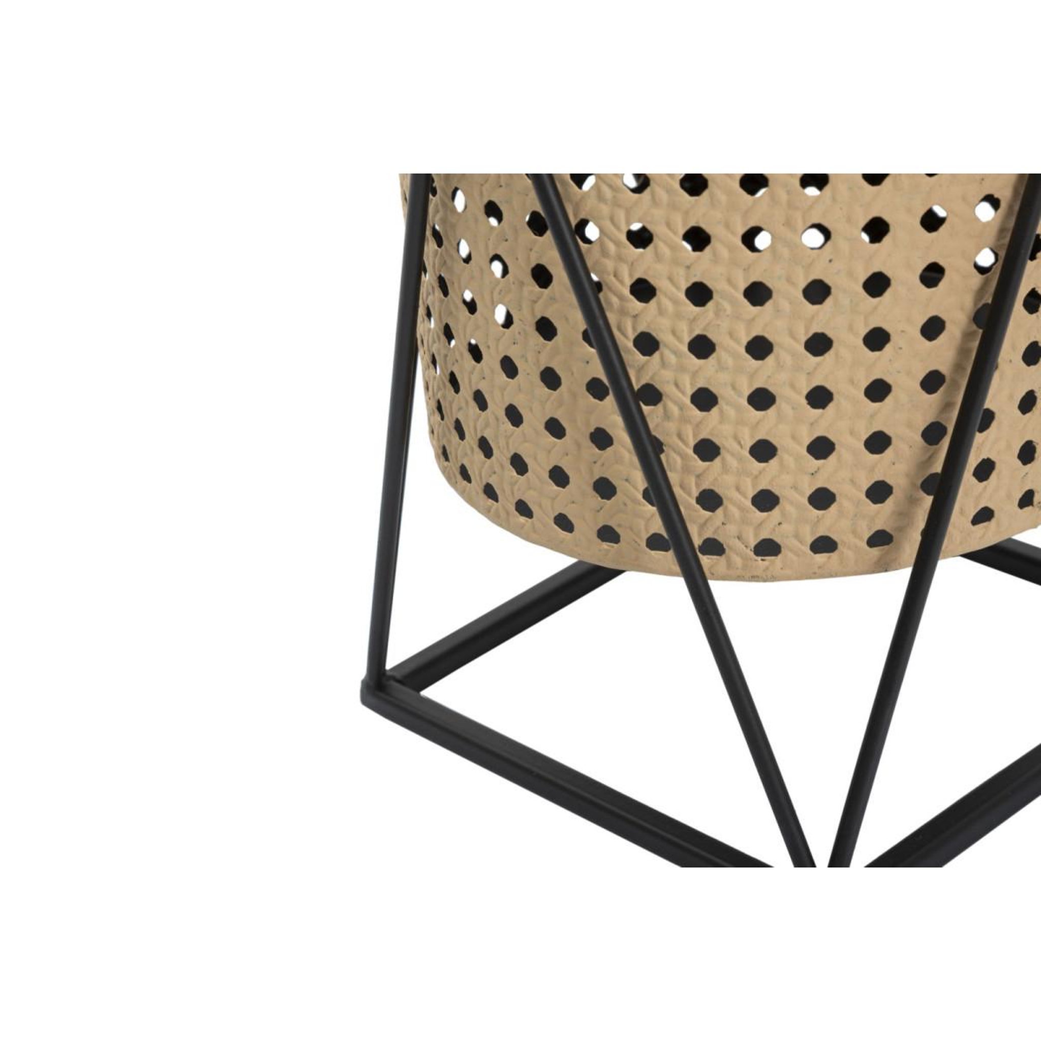 Voir la diapositive 4 : Paris Prix Lot de 2 cache-pots sur pied  osaka  40cm noir & naturel