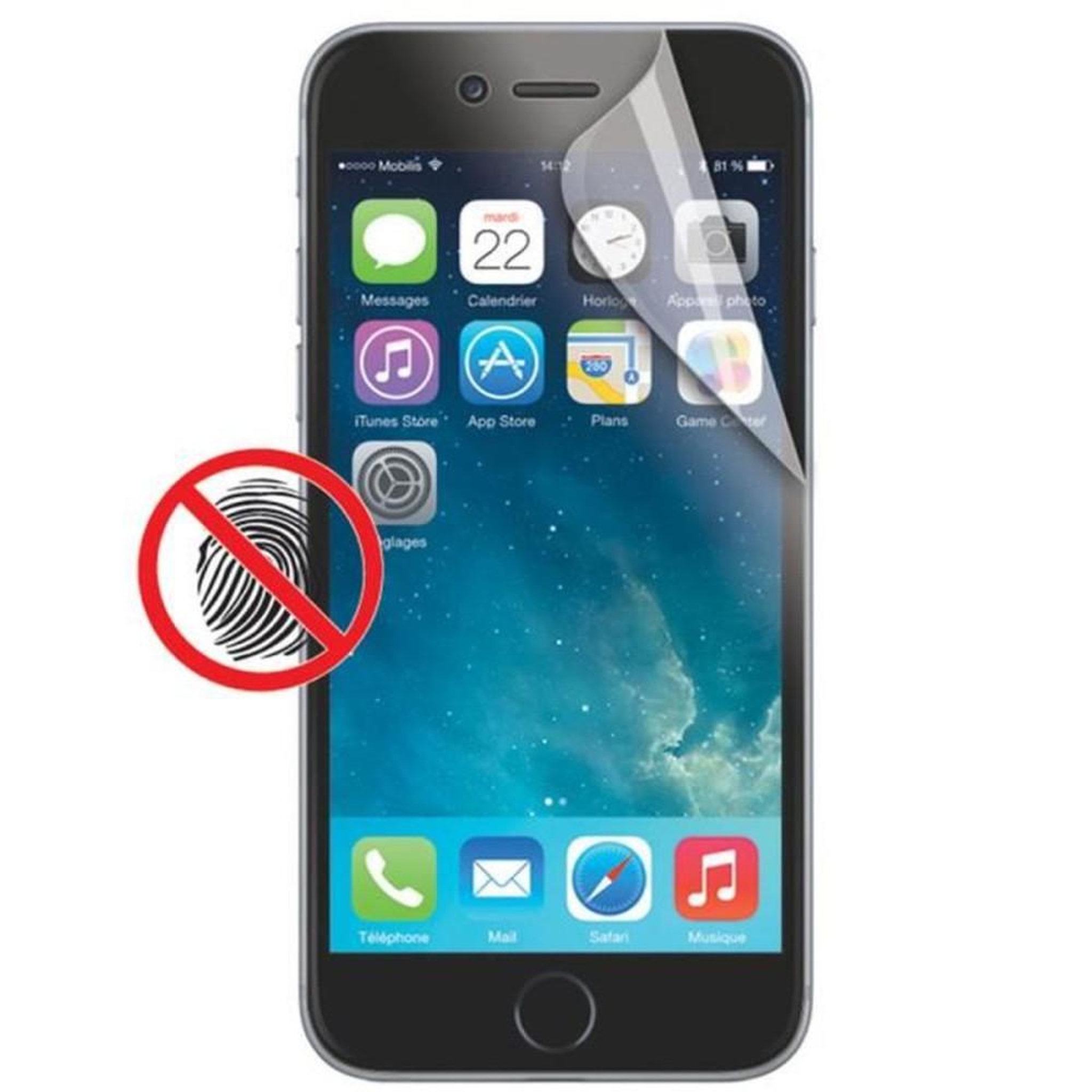 MOBILIS Film de protection écran mat anti-traces iPhone 6 X2