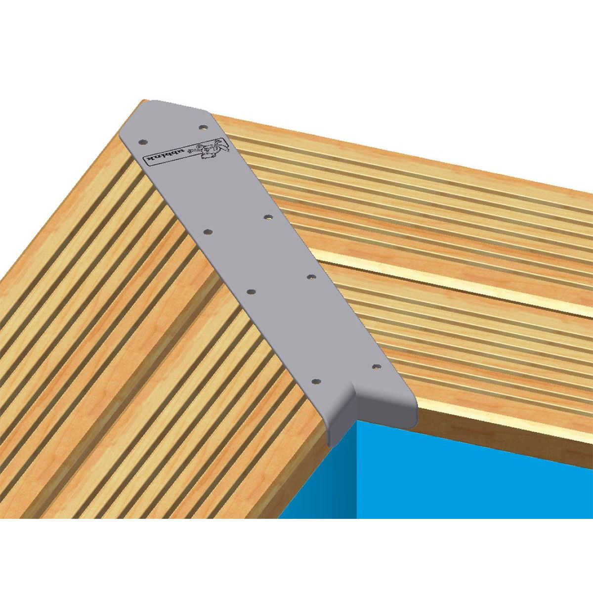 Ubbink Kit finition margelles en angle pour piscine bois rectangulaire - Ubbink