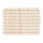 SECRET DE GOURMET Set de Table Déco  Jute  30x45cm Blanc