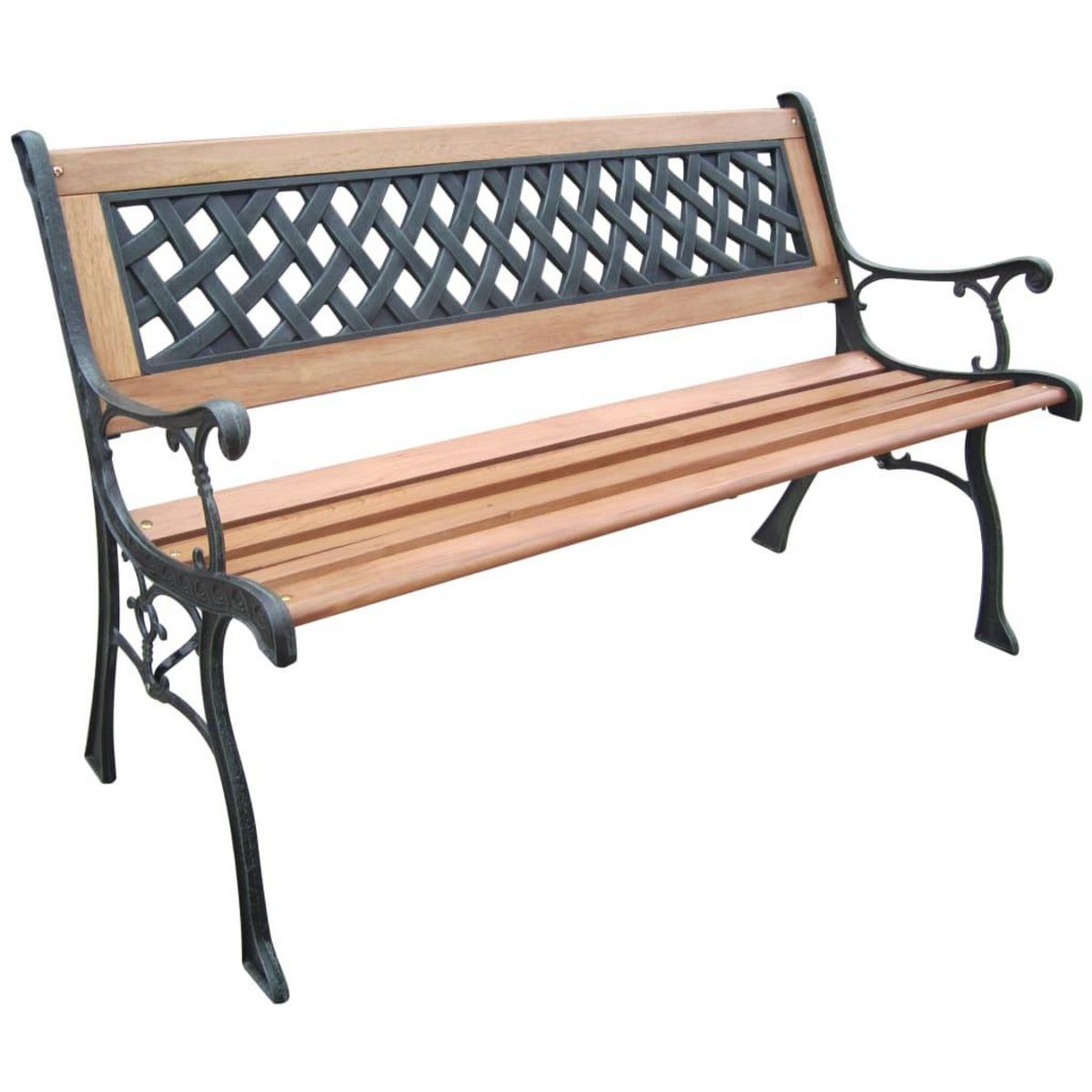 HI HI Banc de jardin 126 cm Bois