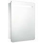 Voir la diapositive 2 : VIDAXL Armoire de salle de bain a miroir LED 60x11x80 cm