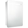 Voir la diapositive 2 : VIDAXL Armoire de salle de bain a miroir LED 60x11x80 cm